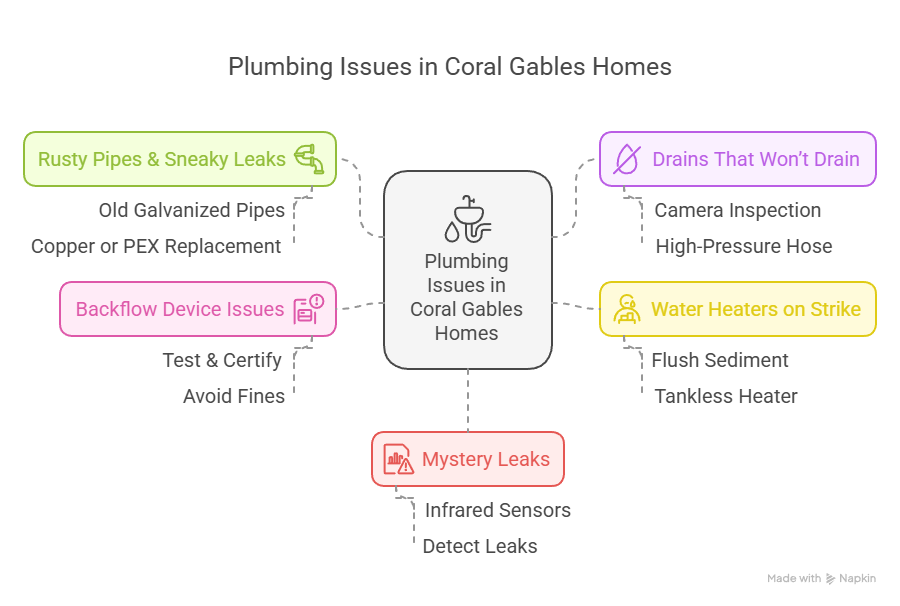 plumbing issues in coral gables