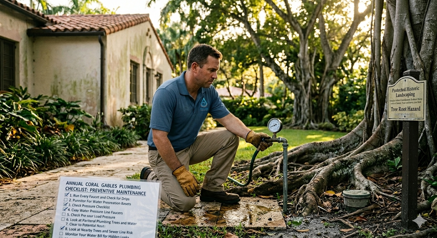 Coral Gables Plumbing Checklist: The 20-Minute Inspection That Could Save You Thousands