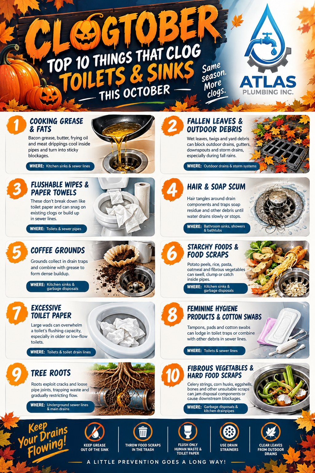 Clogtober_top_10_drain_clogs_atlas_plumbing_coral_gables